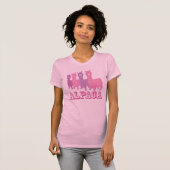 T-shirt Silhouette 4 P d'alpaga (Devant entier)