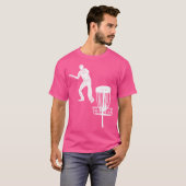 T-shirt Silhouette American Disc Golf Player Frolf Targeti (Devant entier)