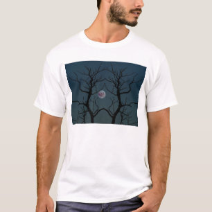T-shirt Silhouette Arbre Lune