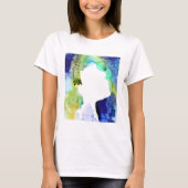 T-shirt Silhouette art abstract watercolor (Devant)