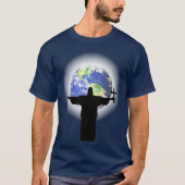 T-shirt Silhouette avec croix (Devant)