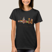 T-shirt Silhouette couleur Varsovie (Devant)
