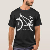 T-shirt Silhouette cycliste White Bicycle (Devant)