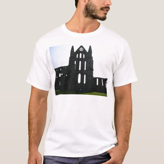 T-shirt Silhouette d'abbaye de Whitby (Devant)