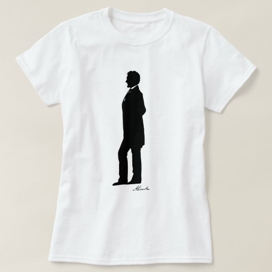 T-shirt Silhouette d'Abraham Lincoln (Design devant)