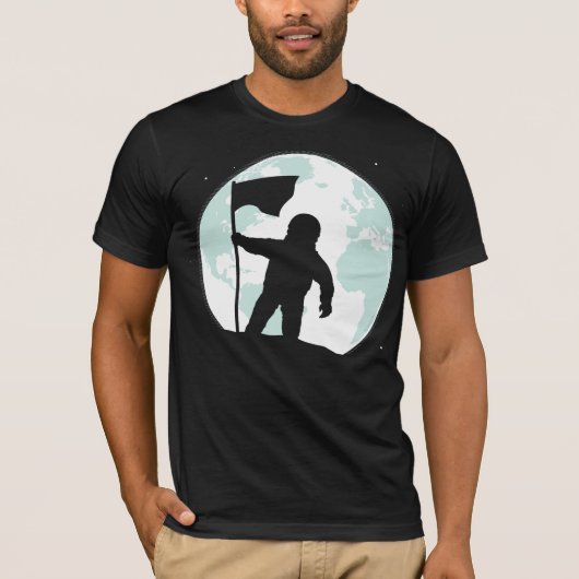 T-shirt Silhouette d'astronaute (Devant)