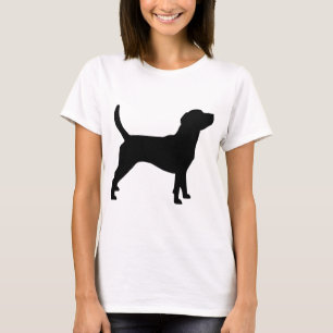 T-shirt Silhouette de beagle (dans le noir)