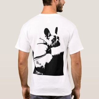 T-shirt Silhouette de Bouledogue Français Minimaliste – No