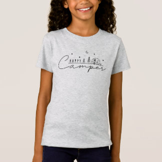 T-Shirt Silhouette de campeur heureux