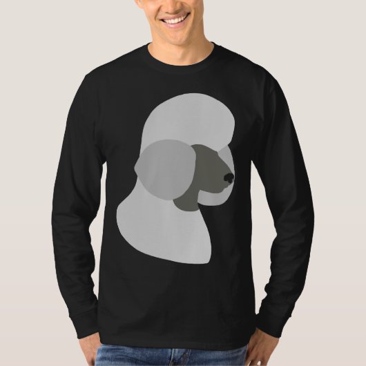 T-shirt Silhouette de caniche (Devant)