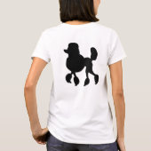 T-shirt Silhouette de caniche mignonne (Dos)