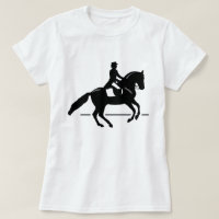 Silhouette de cavalier de dressage de cheval
