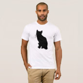 T-shirt Silhouette de chat (Devant entier)