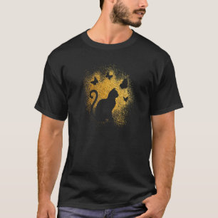 T-shirt Silhouette de chat