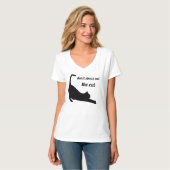 T-shirt Silhouette de chat drôle (Devant entier)