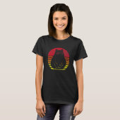 T-shirt Silhouette de chat rétro (Devant entier)