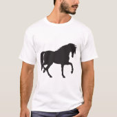 T-shirt Silhouette de cheval (Devant)