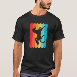 T-shirt Silhouette de cheval Rétro Vintage Lignes 70s 80s