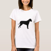 T-shirt Silhouette de chien (Devant)