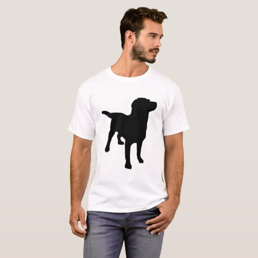 T-shirt Silhouette de chien (Devant entier)