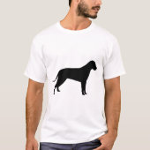 T-shirt Silhouette de Chien (Devant)