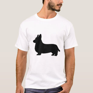 T-shirt Silhouette de chien Corgi Design minimaliste Mig