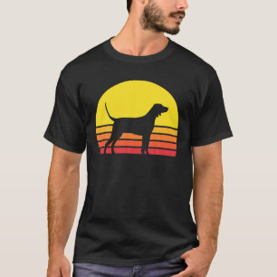 T-shirt Silhouette de chien Redbone Coonhound