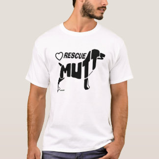 T-SHIRT SILHOUETTE DE CHIENS DE DÉLIVRANCE