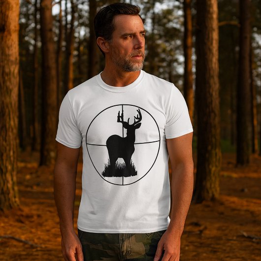 T-shirt Silhouette de cible de chasse au cerf