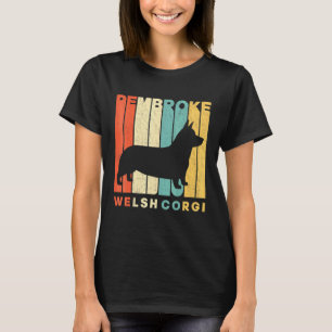 T-shirt Silhouette de Corgi Gallois de Pembroke de style R