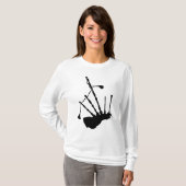 T-shirt Silhouette de cornemuse (Devant entier)