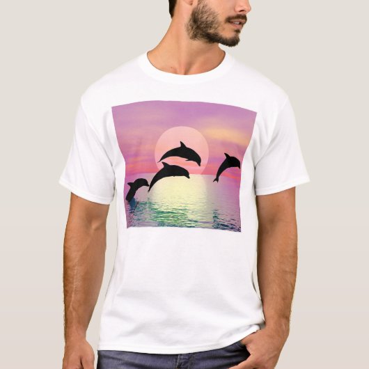 T-shirt Silhouette de dauphin (Devant)