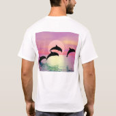 T-shirt Silhouette de dauphin (Dos)