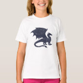 T-shirt Silhouette de dragon - Choisir la couleur arrière (Devant)
