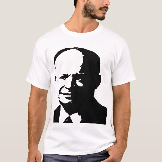 T-shirt Silhouette de Dwight David Eisenhower (Devant)