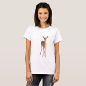 T-shirt Silhouette de Faon Douce (Devant entier)