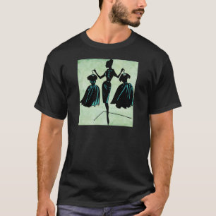T-shirt Silhouette de Fashionista Rétro