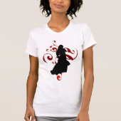 T-shirt Silhouette de flamenco (Devant)
