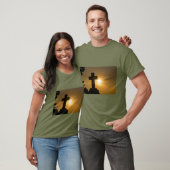 T-shirt Silhouette de fond (Unisexe)