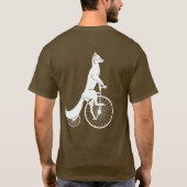 T-shirt Silhouette de Fox montant un vélo (Dos)
