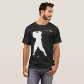 T-shirt Silhouette de Golfer (Devant entier)