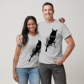 T-shirt Silhouette de hibou de Msterious (Unisexe)