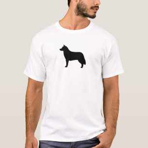 T-shirt Silhouette de Husky Sibérien