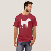 T-shirt Silhouette de Jack Russell Terrier (Devant entier)