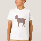 T-shirt Silhouette de la ferme de chèvres (Devant)