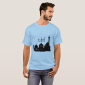 T-shirt Silhouette de la mosquée de l'Aïd Moubarak - T-shi (Devant entier)