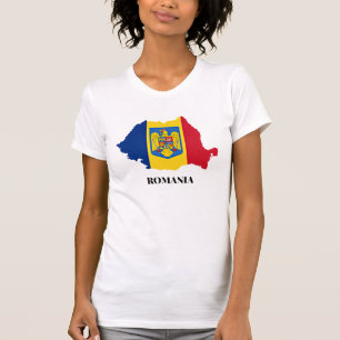 T-shirt silhouette de la Roumanie