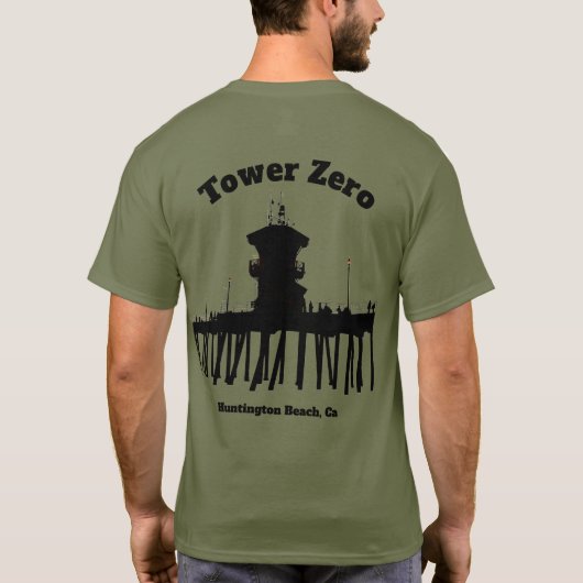 T-shirt Silhouette de la tour zéro  (Dos)