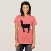 T-shirt Silhouette de lama (Devant entier)