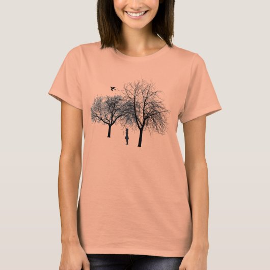 T-shirt Silhouette de l'arbre (Devant)